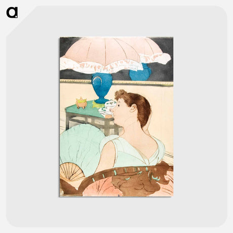 アートポストカード-The Lamp - メアリー カサット Postcard.