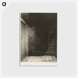 アートポストカード-We Both Saw a Large Pale Light - オディロン ルドン Postcard.