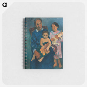 アートメモ帳-Polynesian Woman with Children - ポール ゴーギャン Memo.