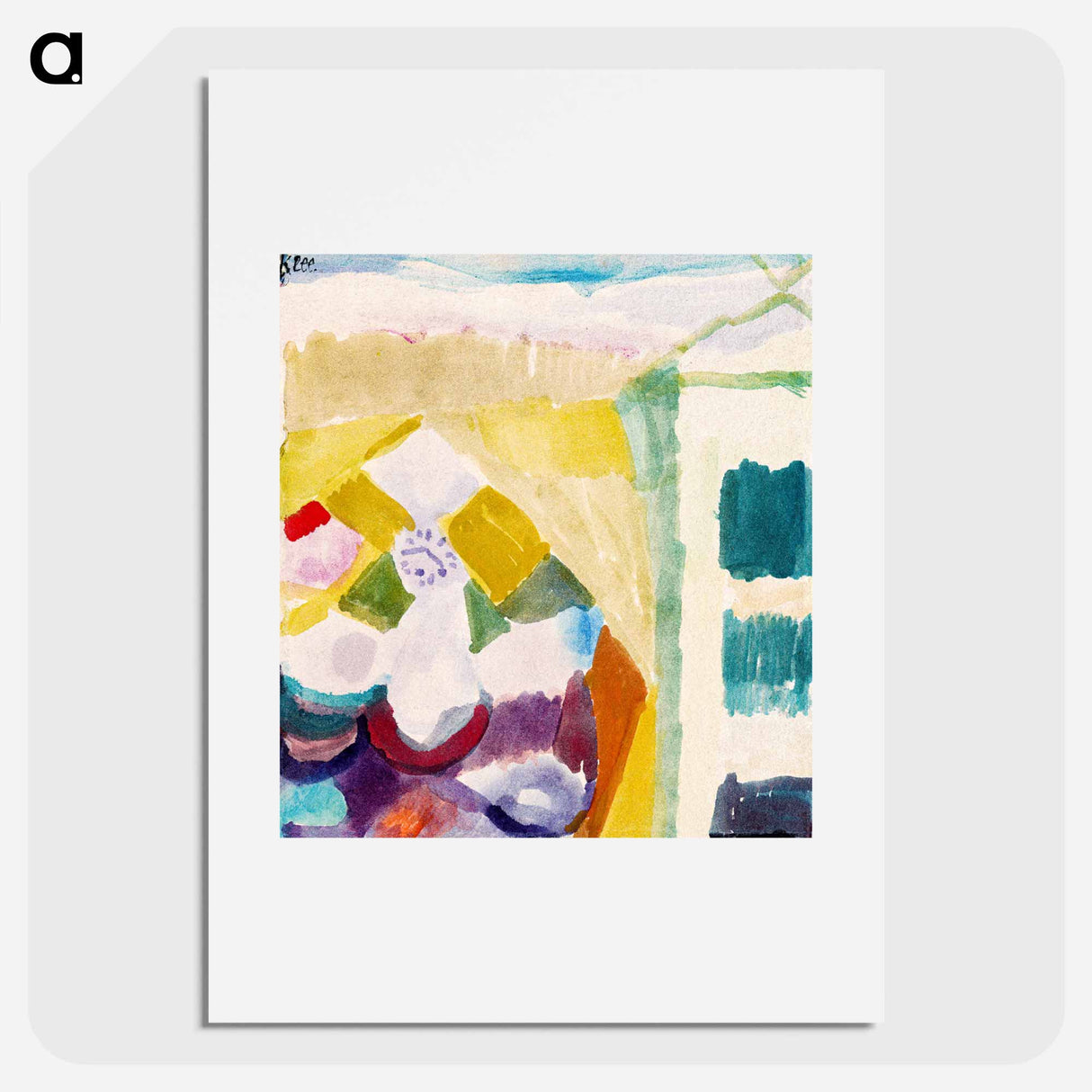 Interieur mit der Uhr (Interior with the Clock)
 - パウル クレー Poster.