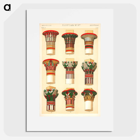アートポスター-Nineteenth-Century Ornament Pattern
 - 装飾の文法 Poster.