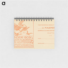 アートメモ帳-Aankondiging voor kalender 1909 by Theo van Hoytema - テオ ヴァン ホイテマ Memo.