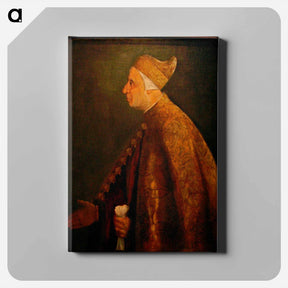 アートパネル-The Doge Niccolo Marcello - ティツィアーノ ヴェチェッリオ Canvas.