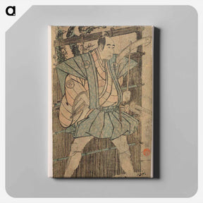 アートパネル-Kabuki Actor Bandō Mitsugorō III as Katsura Kokingo Haruhisa in the Play Uruō Toshi Meika No Homare - 東洲斎 写楽 Canvas.