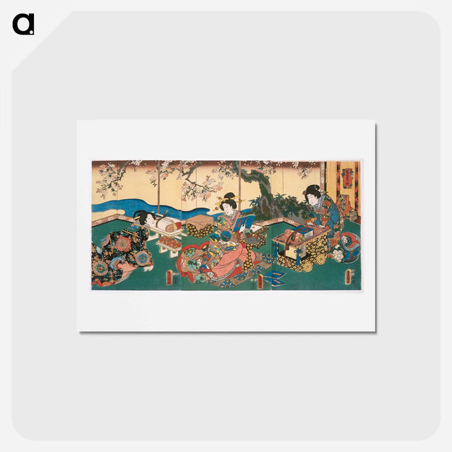 アートポストカード-Reading
 - 歌川 国貞 Postcard.