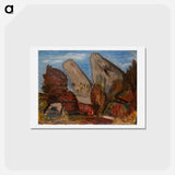 アートポストカード-Whale’s Jaw, Dogtown Common, Cape Ann, Massachusetts
 - イェール大学アートギャラリー Postcard.