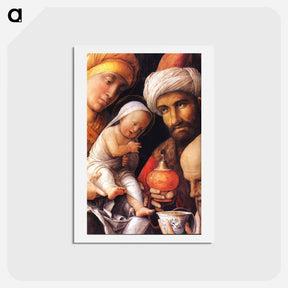 アートポストカード-The Adoration of the Magi (detail) - アンドレア マンテーニャ Postcard.