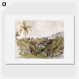 Bridge at Caracas - Camille Pissarro Poster.