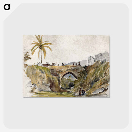 アートポストカード-Bridge at Caracas - カミーユ ピサロ Postcard.
