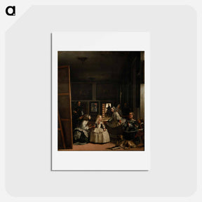 アートポストカード-Las Meninas - ディエゴ ベラスケス Postcard.