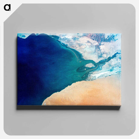 アートパネル-Baja California, Colorado River, and Sonora Desert
 - 上空からの地球 Canvas.