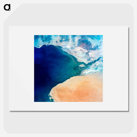 アートポスター-Baja California, Colorado River, and Sonora Desert
 - 上空からの地球 Poster.