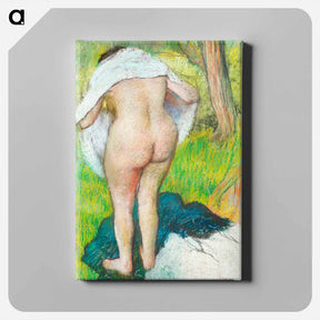 アートパネル-Girl Drying Herself - エドガー ドガ Canvas.