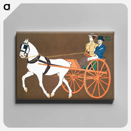 アートパネル-Women in Carriage - エドワード ペンフィールド Canvas.