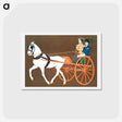アートポストカード-Women in Carriage - エドワード ペンフィールド Postcard.