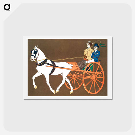 アートポストカード-Women in Carriage - エドワード ペンフィールド Postcard.