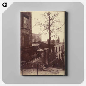 アートパネル-Staircase, Montmartre
 - ウジェーヌ アジェ Canvas.