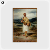 アートポストカード-Count Demetrius de Palatiano in Suliot Costume - ウジェーヌ ドラクロワ Postcard.