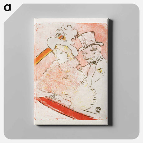 アートパネル-At the Concert - アンリ ド トゥールーズ ロートレック Canvas.