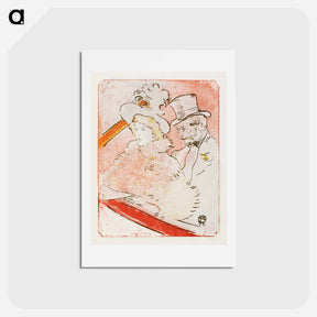 アートポストカード-At the Concert - アンリ ド トゥールーズ ロートレック Postcard.