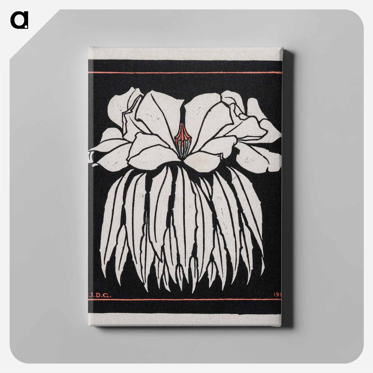Godetia - Julie de Grague Canvas.