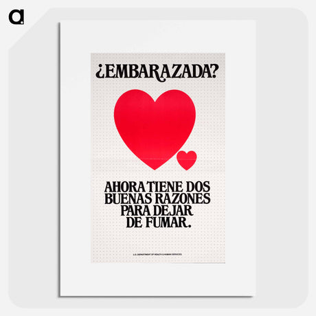 アートポスター-Embarazada?: ahora tiene dos buenas razones para dejar de fumar
 - 国立医学図書館 Poster.