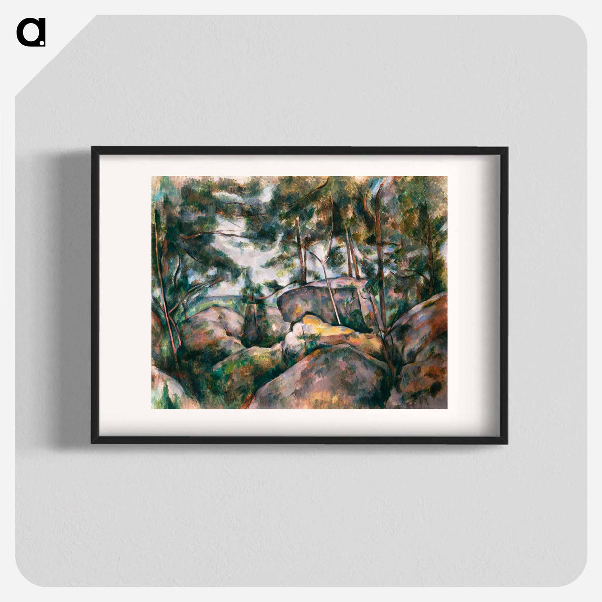 Rocks in the Forest - Paul Cezanne Poster.