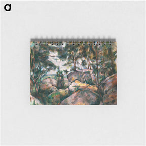 アートメモ帳-Rocks in the Forest - ポール セザンヌ Memo.