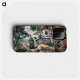 Rocks in the Forest - ポール セザンヌ Phone Case.