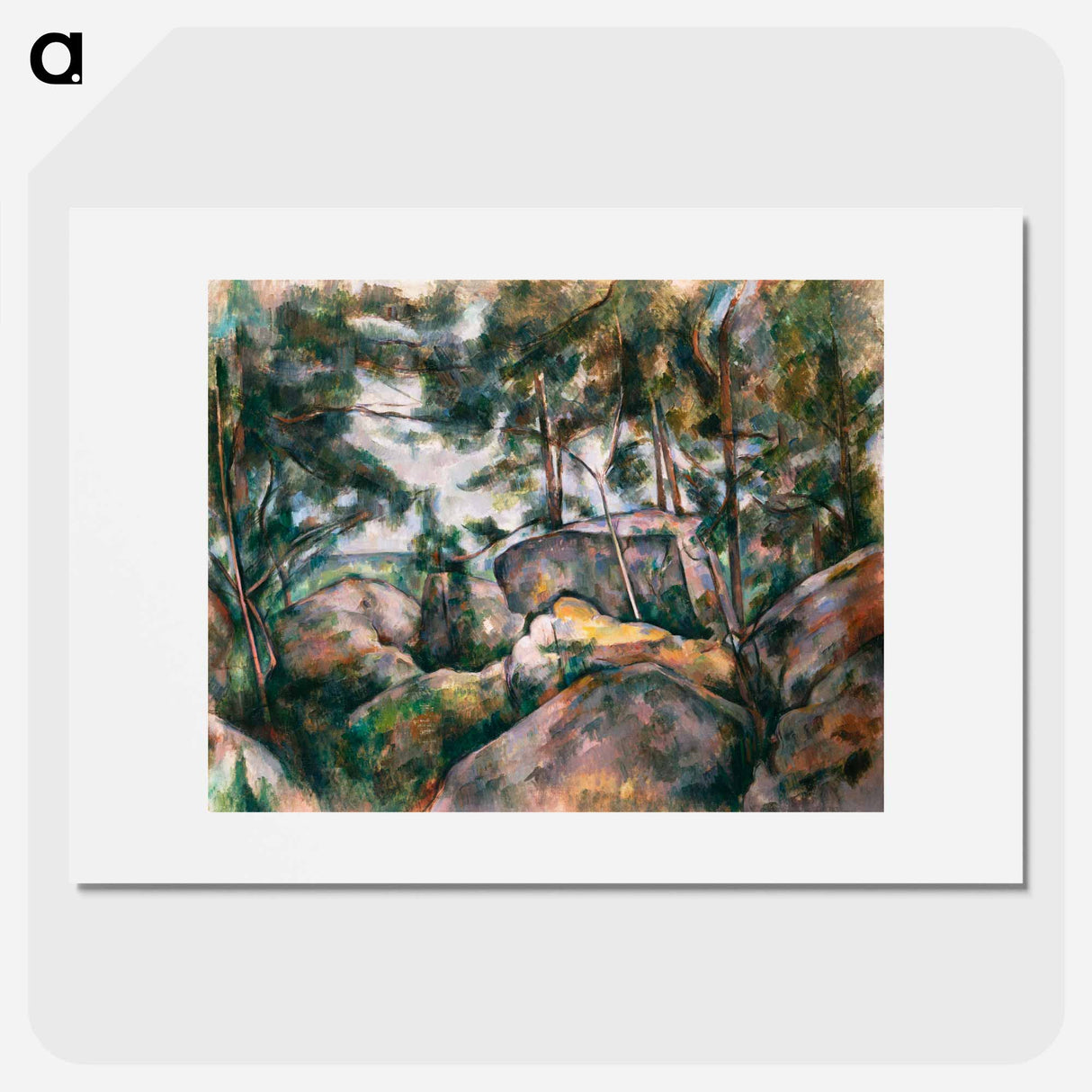 Rocks in the Forest - Paul Cezanne Poster.