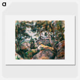 Rocks in the Forest - Paul Cezanne Poster.