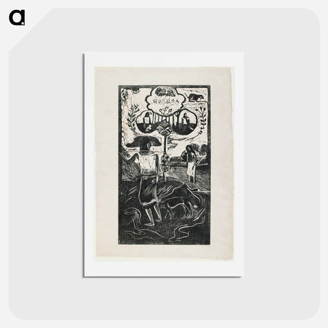 アートポストカード-Fragrant Scent - ポール ゴーギャン Postcard.