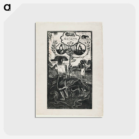 アートポストカード-Fragrant Scent - ポール ゴーギャン Postcard.