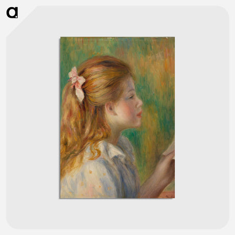アートポストカード-Reading - ピエール オーギュスト ルノワール Postcard.