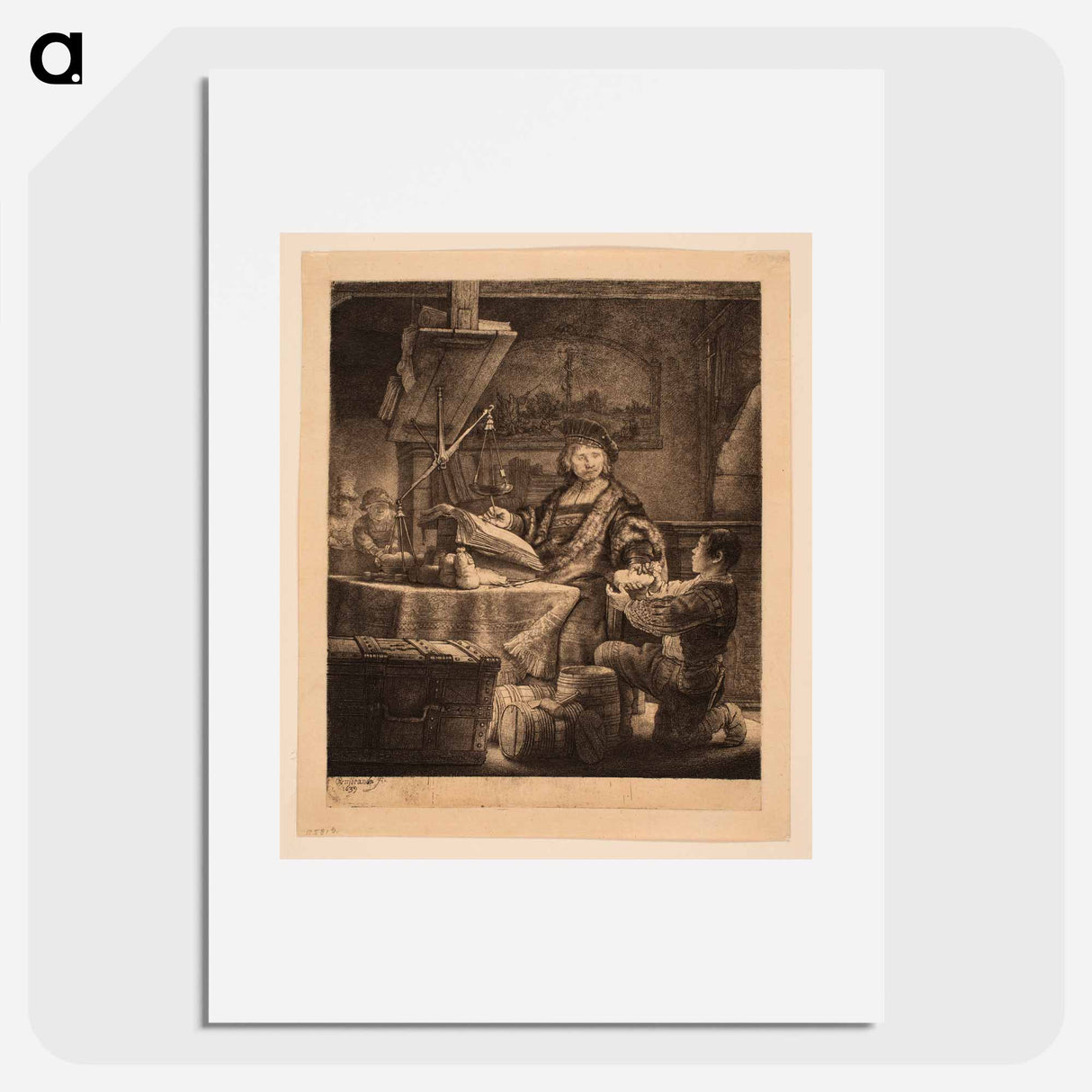 Jan Uytenbogaert, Receiver-General ("The Goldweighter") - Rembrandt van Rijn Poster.