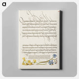 アートパネル-Bladder Senna and Alpine Squill from Mira Calligraphiae Monumenta
 - 書道のお手本 Canvas.