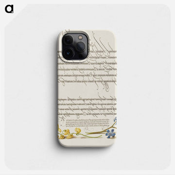 Bladder Senna and Alpine Squill from Mira Calligraphiae Monumenta
 - 書道のお手本 Phone Case.