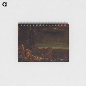 アートメモ帳-The Pilgrim of the World at the End of His Journey (part of the series The Cross and the World) - トーマス コール Memo.