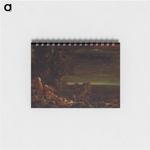 The Pilgrim of the World at the End of His Journey (part of the series The Cross and the World) - トーマス コール Memo.