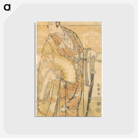 アートポストカード-Bandō Hikosaburō III as Kudōzaemon Suketsune - 東洲斎 写楽 Postcard.