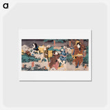 アートポストカード-Hayano Kanpei, Okaru, Onosada Kurō, and Farmer Yoichibei
 - 歌川 国貞 Postcard.