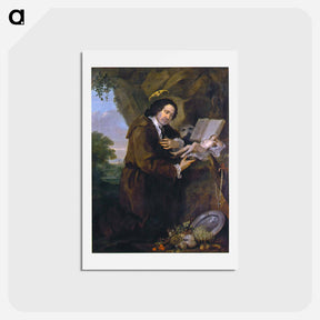 アートポストカード-Portrait of en'Francis Dashwood, 15th Baron of Despencer - ウィリアム ホガース Postcard.
