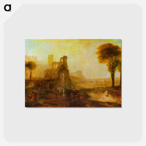 アートポストカード-Caligula's Palace and Bridge - ウィリアム ターナー Postcard.