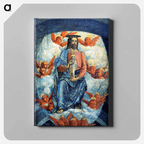 アートパネル-Christ with the soul of the Virgin - アンドレア マンテーニャ Canvas.