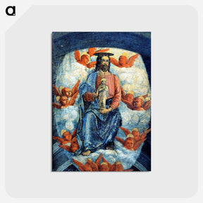 アートポストカード-Christ with the soul of the Virgin - アンドレア マンテーニャ Postcard.
