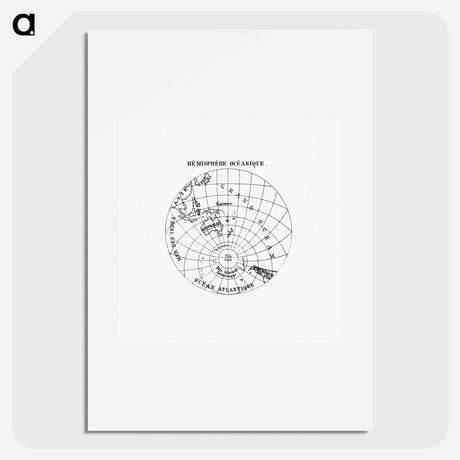 アートポスター-World Atlas From Voyeur's Checklist, General Notions Of Mathematical Geography, Physical Geography, Political Geography, Geology, Biology And Anthropology For The Use Of Travelers, Students And People
 - 大英図書館 Poster.
