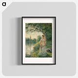 The Bather - Camille Pissarro Poster.