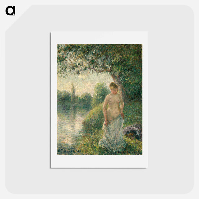 アートポストカード-The Bather - カミーユ ピサロ Postcard.