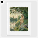 The Bather - Camille Pissarro Poster.