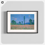 Poppy Field - Claude Monet Poster.